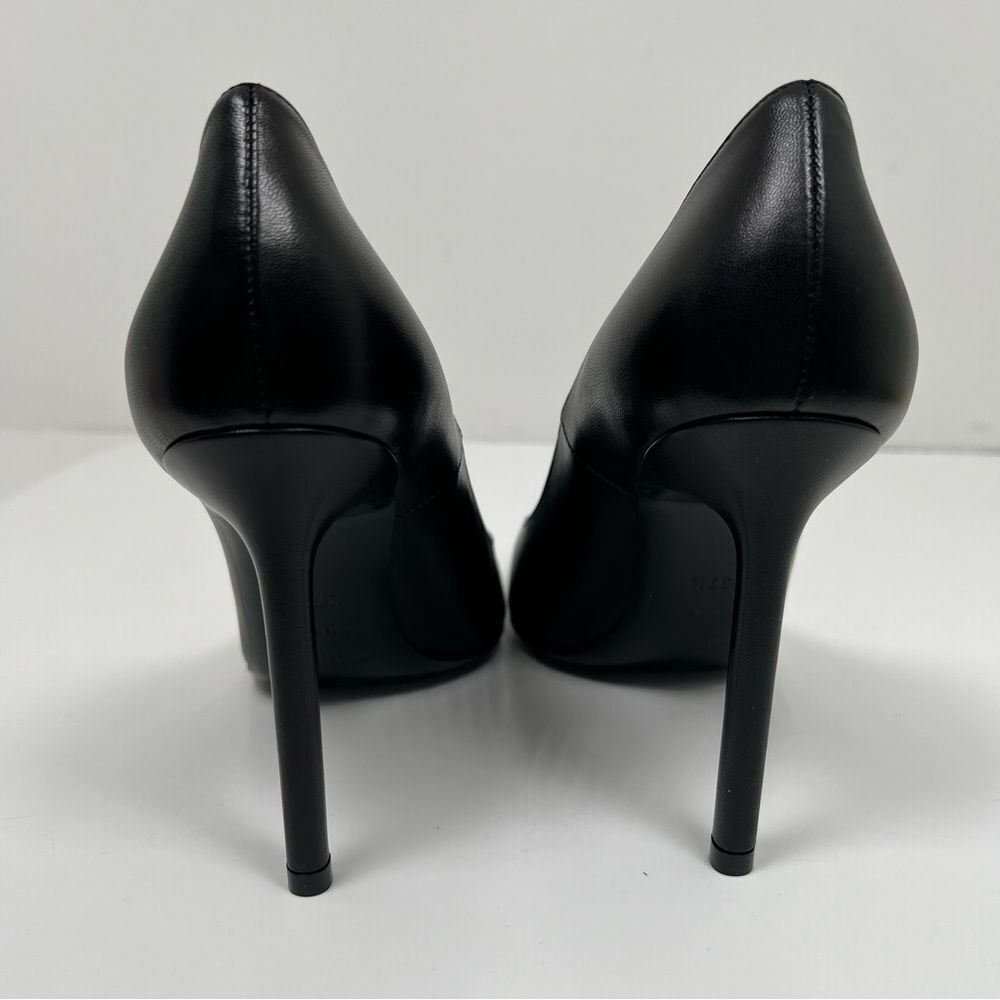 SAINT LAURENT Anja 85 Leather Pumps in Black Sz US 7.5 - Picture 5 of 8